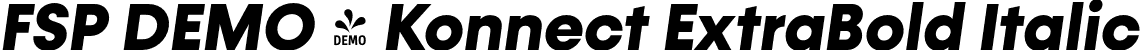 FSP DEMO - Konnect ExtraBold Italic font - Fontspring-DEMO-konnect-extrabolditalic.otf