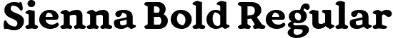 Sienna Bold Regular font - Sienna Bold.ttf