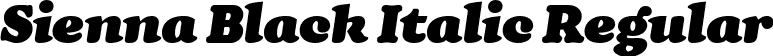 Sienna Black Italic Regular font - Sienna Black Italic.ttf