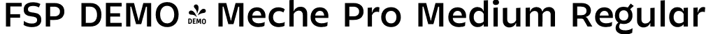 FSP DEMO - Meche Pro Medium Regular font - Fontspring-DEMO-mechepro-medium.otf