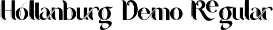 Hollanburg Demo Regular font - HollanburgDemoRegular.ttf