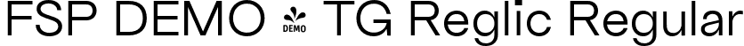 FSP DEMO - TG Reglic Regular font - Fontspring-DEMO-tgreglic-regular.otf