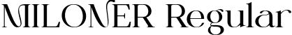 MILONER Regular font - MilonerRegular-L3YgD.ttf