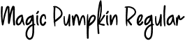 Magic Pumpkin Regular font - MagicPumpkin.otf