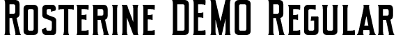 Rosterine DEMO Regular font - Rosterinedemo-VGDwx.otf