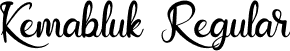 Kemabluk Regular font - Kemabluk.otf