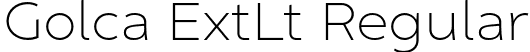 Golca ExtLt Regular font - Pepper Type - Golca-ExtraLight.otf