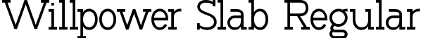 Willpower Slab Regular font - willpower-slab-regular.otf