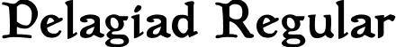 Pelagiad Regular font - Pelagiad.ttf