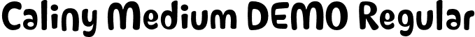 Caliny Medium DEMO Regular font - marc-lohner-caliny-medium-demo.otf