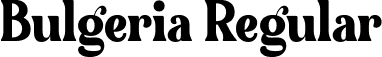 Bulgeria Regular font - bulgeria.ttf