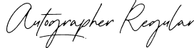 Autographer Regular font - AutographerRegular-p7Dj1.otf