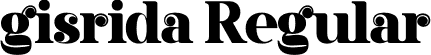 gisrida Regular font - gisrida.ttf