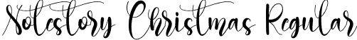 Notestory Christmas Regular font - Notestory Christmas.otf