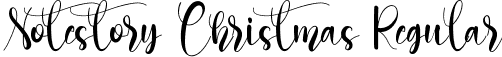 Notestory Christmas Regular font - Notestory Christmas.ttf