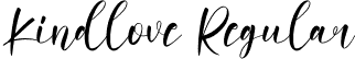 Kindlove Regular font - Kindlove.otf