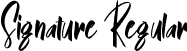 Signature Regular font - Signature.ttf