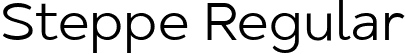 Steppe Regular font - Steppe.ttf