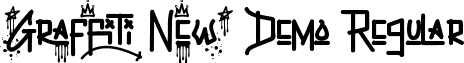 Graffiti New Demo Regular font - GraffitiNewDemoRegular.ttf