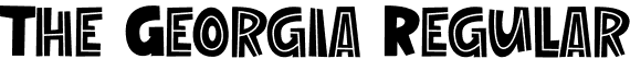 The Georgia Regular font - TheGeorgia.otf
