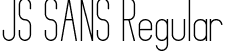 JS SANS Regular font - JSSANSRegular.ttf