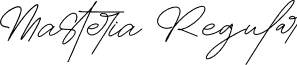 Masteria Regular font - Masteria.ttf