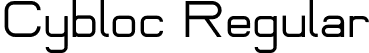 Cybloc Regular font - Cybloc-Regular.otf