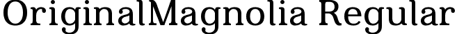 OriginalMagnolia Regular font - Magnolia.ttf