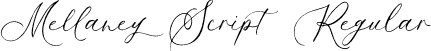 Mellaney Script Regular font - Mellaney Script.otf