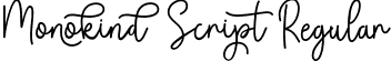 Monokind Script Regular font - MonokindScript-6YMGg.ttf