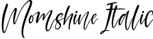 Momshine Italic font - Momshine Italic.ttf