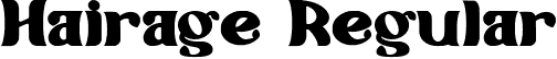 Hairage Regular font - Hairage.ttf