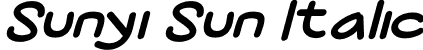 Sunyi Sun Italic font - Sunyi Sun italic.otf