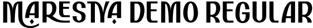 Marestya Demo Regular font - marestyademo-owpeo.otf