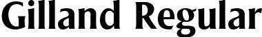 Gilland Regular font - Gilland-Regular.otf