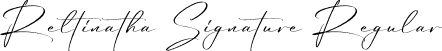 Reltinatha Signature Regular font - Reltinatha Signature.otf