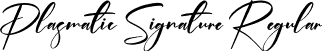 Plasmatic Signature Regular font - Plasmatic Signature.ttf