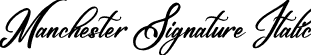 Manchester Signature Italic font - Manchester Signature Italic.ttf