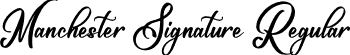 Manchester Signature Regular font - Manchester Signature.otf