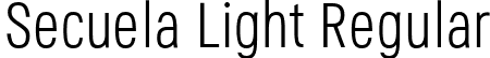 Secuela Light Regular font - Secuela-Light.ttf