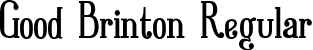 Good Brinton Regular font - Good Brinton.otf