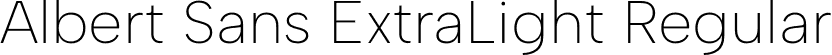 Albert Sans ExtraLight Regular font - AlbertSans-ExtraLight.otf