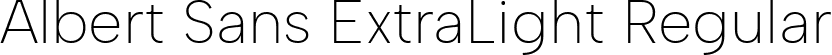 Albert Sans ExtraLight Regular font - AlbertSans-ExtraLight.ttf