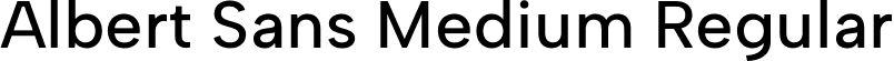 Albert Sans Medium Regular font - AlbertSans-Medium.otf