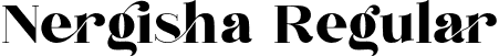 Nergisha Regular font - nergishanergisha-0w1dp.otf