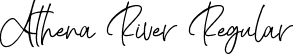 Athena River Regular font - athenariver-vmj1m.ttf