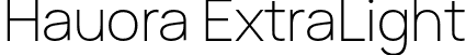 Hauora ExtraLight font - Hauora-ExtraLight.otf