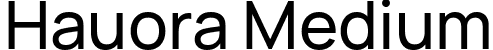 Hauora Medium font - Hauora-Medium.ttf
