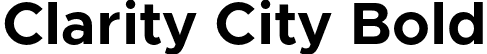 Clarity City Bold font - ClarityCity-Bold.otf