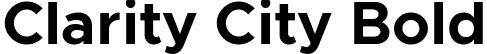 Clarity City Bold font - ClarityCity-Bold.ttf